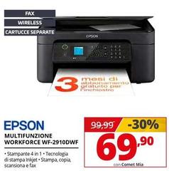 Epson - Multifunzione Workforce WF-2910DWF