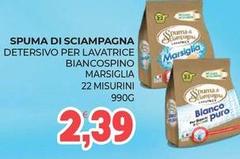 Spuma di Sciampagna - Detersivo Per Lavatrice Biancospino Marsiglia 22 Misurini