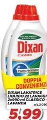 Dixan - Lavatrice Liquido 22 Lavaggio 22x90ml