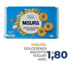 Misura - Dolcesenza Biscotto Yogurt