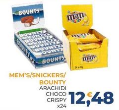 M&M's/Snickers/Bounty - Arachidi Choco Crispy
