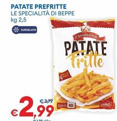 Le Specialità Di Beppe - Patate Prefritte