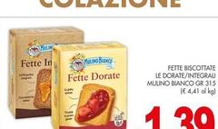Mulino Bianco - Fette Biscottate Le Dorate