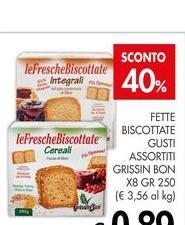 Le freschette - Fette Biscottate Gusti Assortiti Grissin Bon