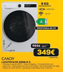 Candy - Lavatrice BP 49SBL8-S