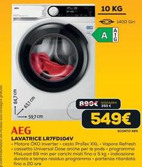 Aeg - Lavatrice LR7FD104V