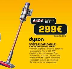 Dyson - Scopa Ricaricabile Cyclone V10 Fluffy