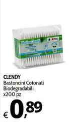 Clendy - Bastoncini Cotonati Biodegradabili