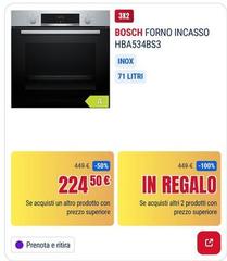 Bosch - Forno Incasso HBA534BS3