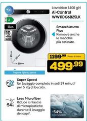 Samsung - Lavatrice 1.400 Giri AI Control WW11DG6B25LK