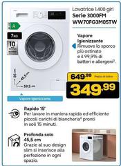 Samsung - Lavatrice 1.400 Giri Serie 3000FM WW70FG3M05TW