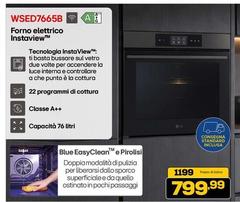 LG - WSED7665B Forno Elettrico InstaView