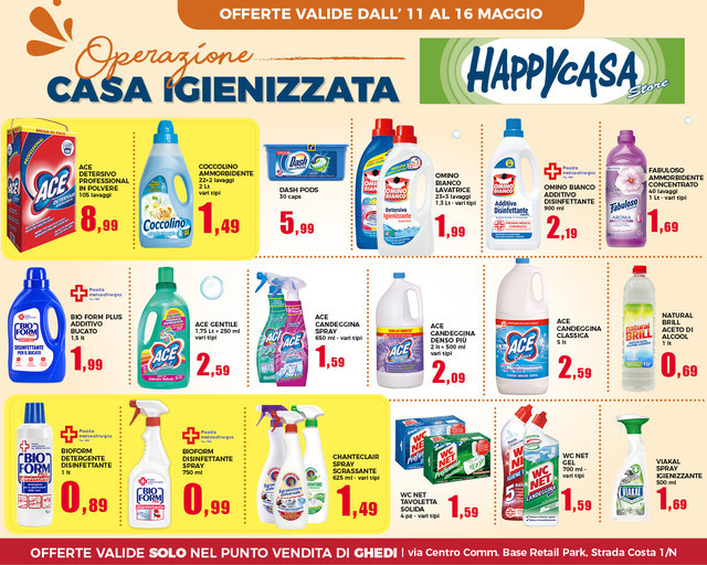 Volantino Happy Casa a Ghedi: offerte e negozi Volantino Happy Casa a Ghedi: offerte e negozi