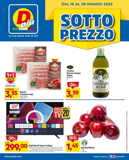 Volantino Dpiù a Venaria reale: offerte e negozi | VolantinoFacile.it