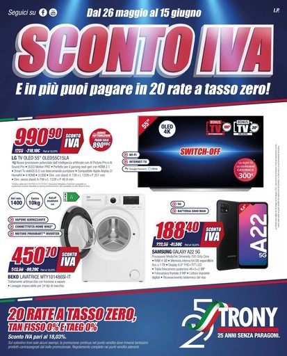 Volantino Trony a Bolzano: offerte e negozi | VolantinoFacile.it