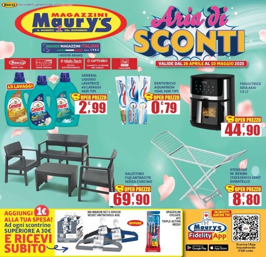 Maury's - Aria di sconti