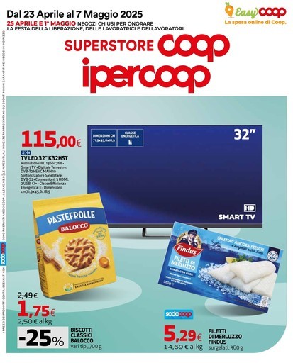 Ipercoop - Dal 23 aprile al 7 maggio 2025