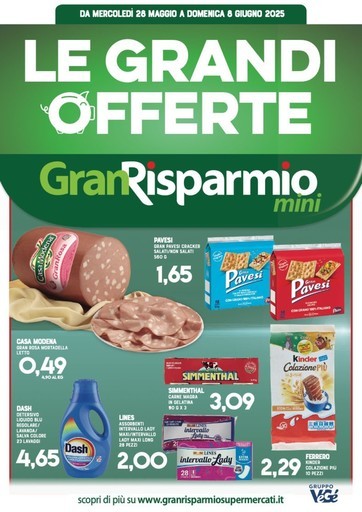 Volantino Supermercati Gran Risparmio