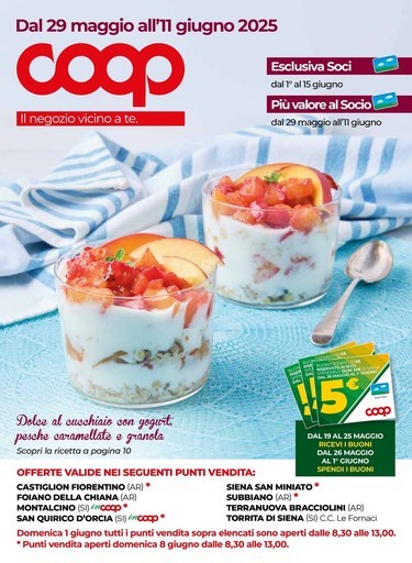 Coop - Dal 29 maggio all’11 giugno 2025