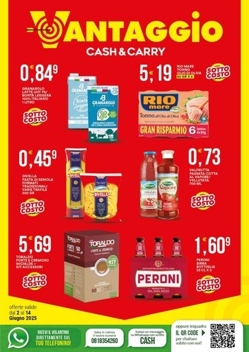 Vantaggio Cash&Carry - offerte valide dal 2 al 14 Giugno 2025