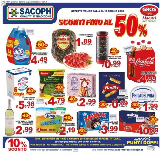 Sacoph - Sconti fino al 50%
