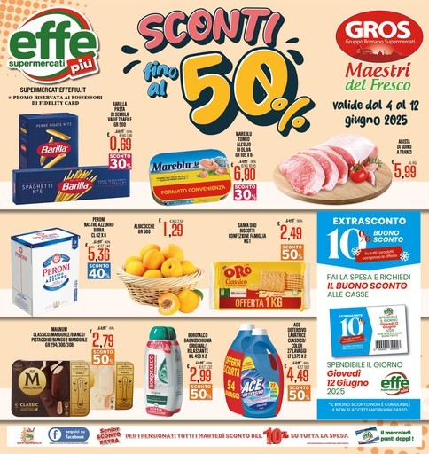 Supermercati Effepiù - Sconti fino al 50%