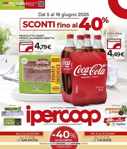 Ipercoop - Sconti fino al 40%