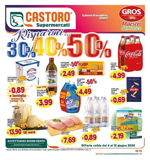 Il Castoro Supermercati - Risparmi... 30 40 50%