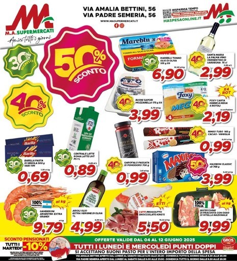 Ma Supermercati - 50% sconto