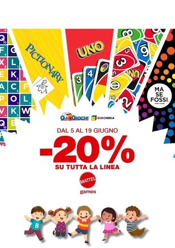 G di Giochi - Dal 5 al 19 giugno -20%
