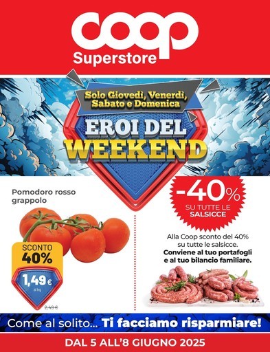 Coop Alleanza Superstore - Eroi del weekend