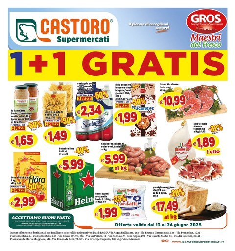 Il Castoro Supermercati - 1+1