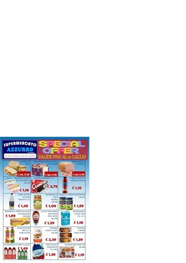 Volantino Supermercato Azzurro