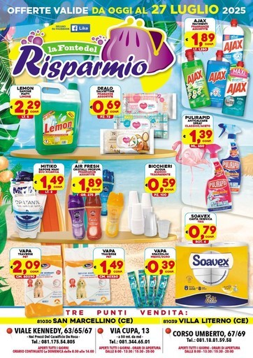 Volantino La Fonte del Risparmio