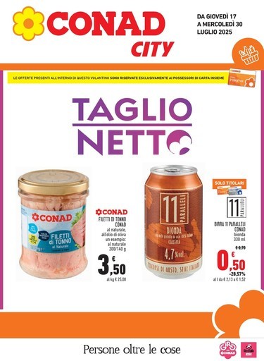 Conad City - Taglio netto
