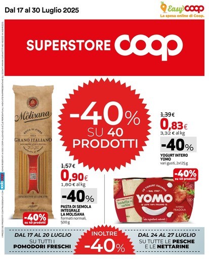 Volantino Coop Alleanza Superstore