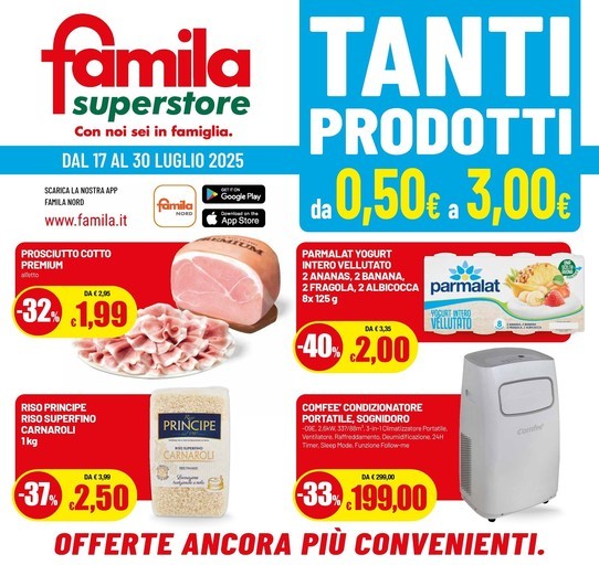 Famila Superstore - Tanti prodotti da 0,50 euro a 3,00 euro