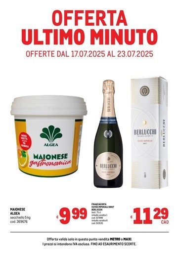 Metro - Offerte ultimo minuto