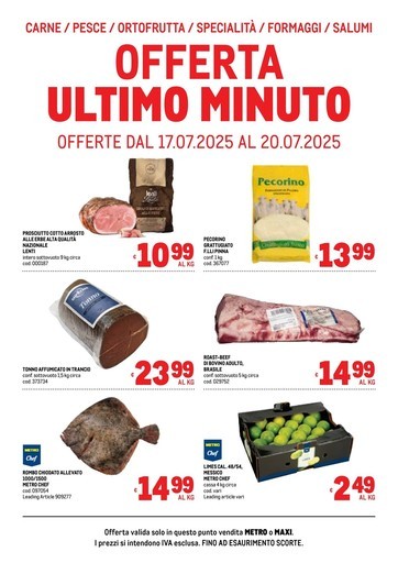 Volantino Metro