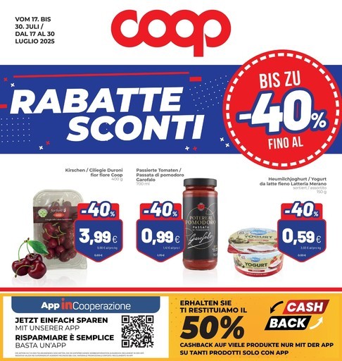 Coop - Sconti fino al 40%
