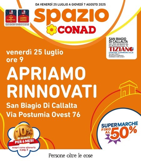 Spazio Conad - Supermarche fino al 50% - Apriamo Rinnovati