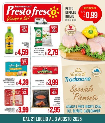 Volantino Presto Fresco