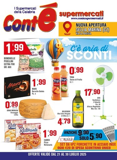 Contè Supermercati - C'e aria di sconti