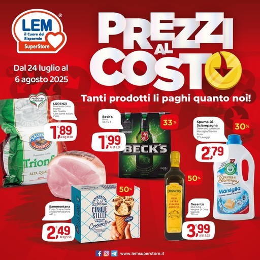 Lem SuperStore - Prezzi al costo