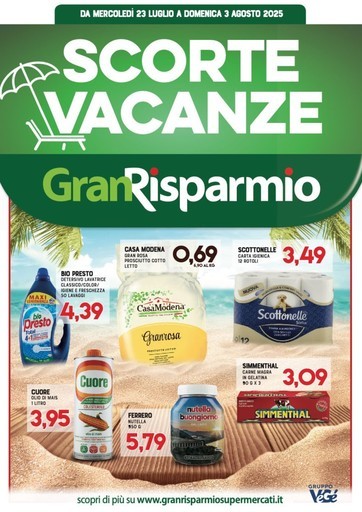 Volantino Supermercati Gran Risparmio