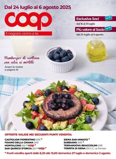 Coop - Dal 24 luglio al 6 agosto 2025