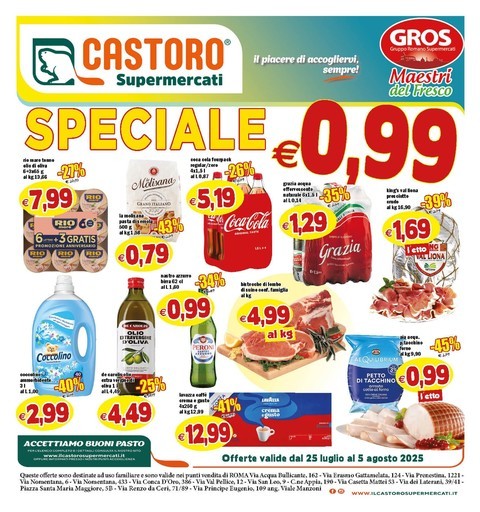 Volantino Il Castoro Supermercati