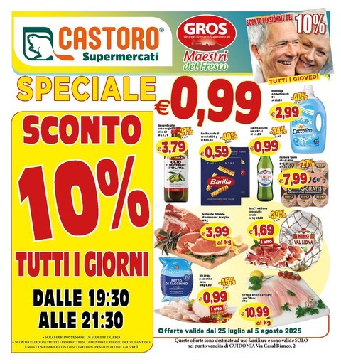 Volantino Il Castoro Supermercati