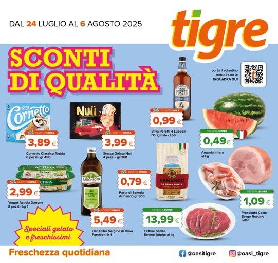 Volantino Tigre