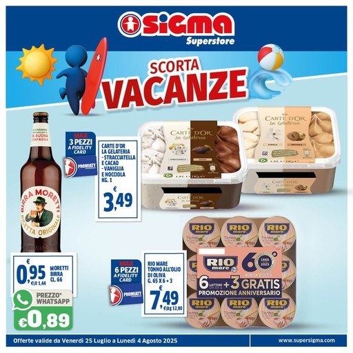 Sigma - SCORTA VACANZE
